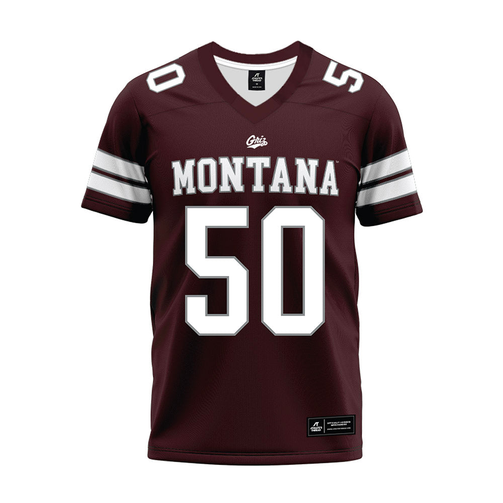 Montana - NCAA Football : Sam Merriman - Maroon Premium Football Jersey-0