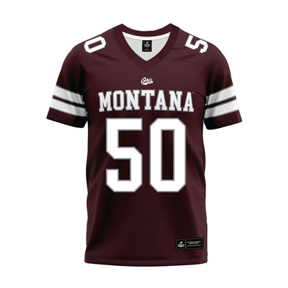 Montana - NCAA Football : Sam Merriman - Maroon Premium Football Jersey-0