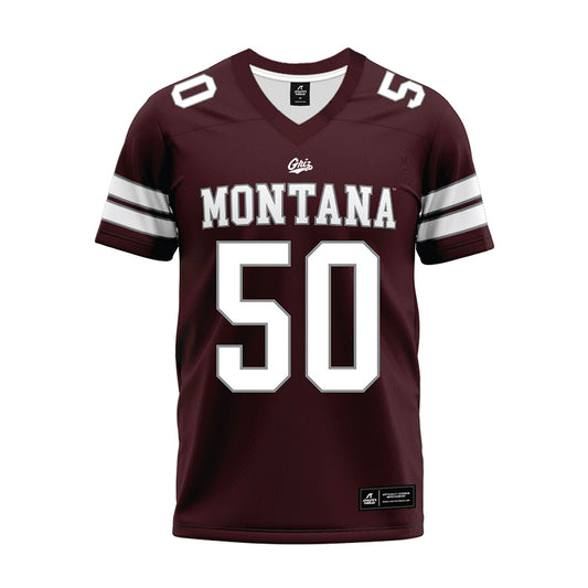 Montana - NCAA Football : Sam Merriman - Maroon Premium Football Jersey-0