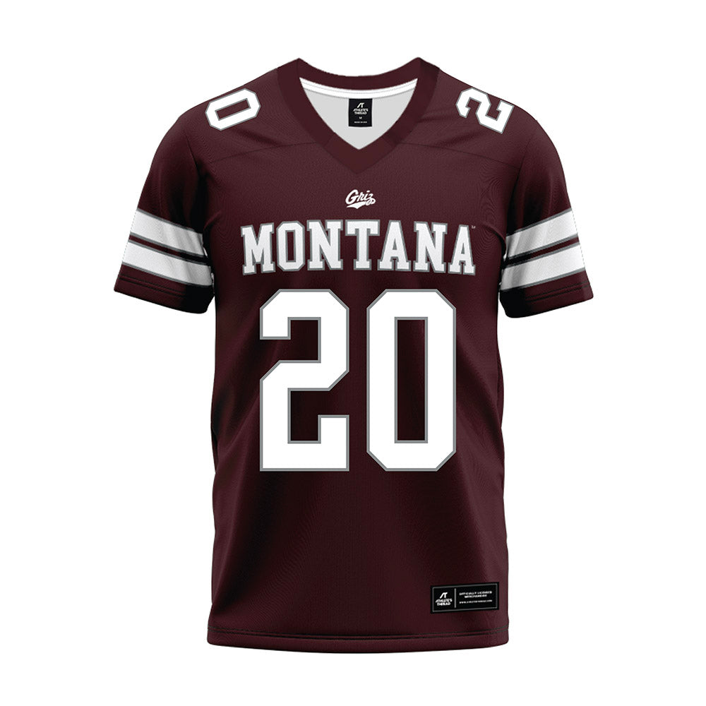 Montana - NCAA Football : Sage Salopek - Maroon Premium Football Jersey-0