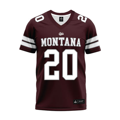 Montana - NCAA Football : Sage Salopek - Maroon Premium Football Jersey-0