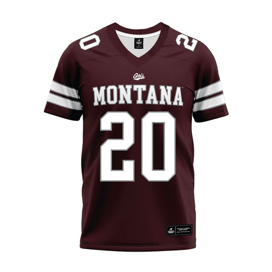 Montana - NCAA Football : Sage Salopek - Maroon Premium Football Jersey-0