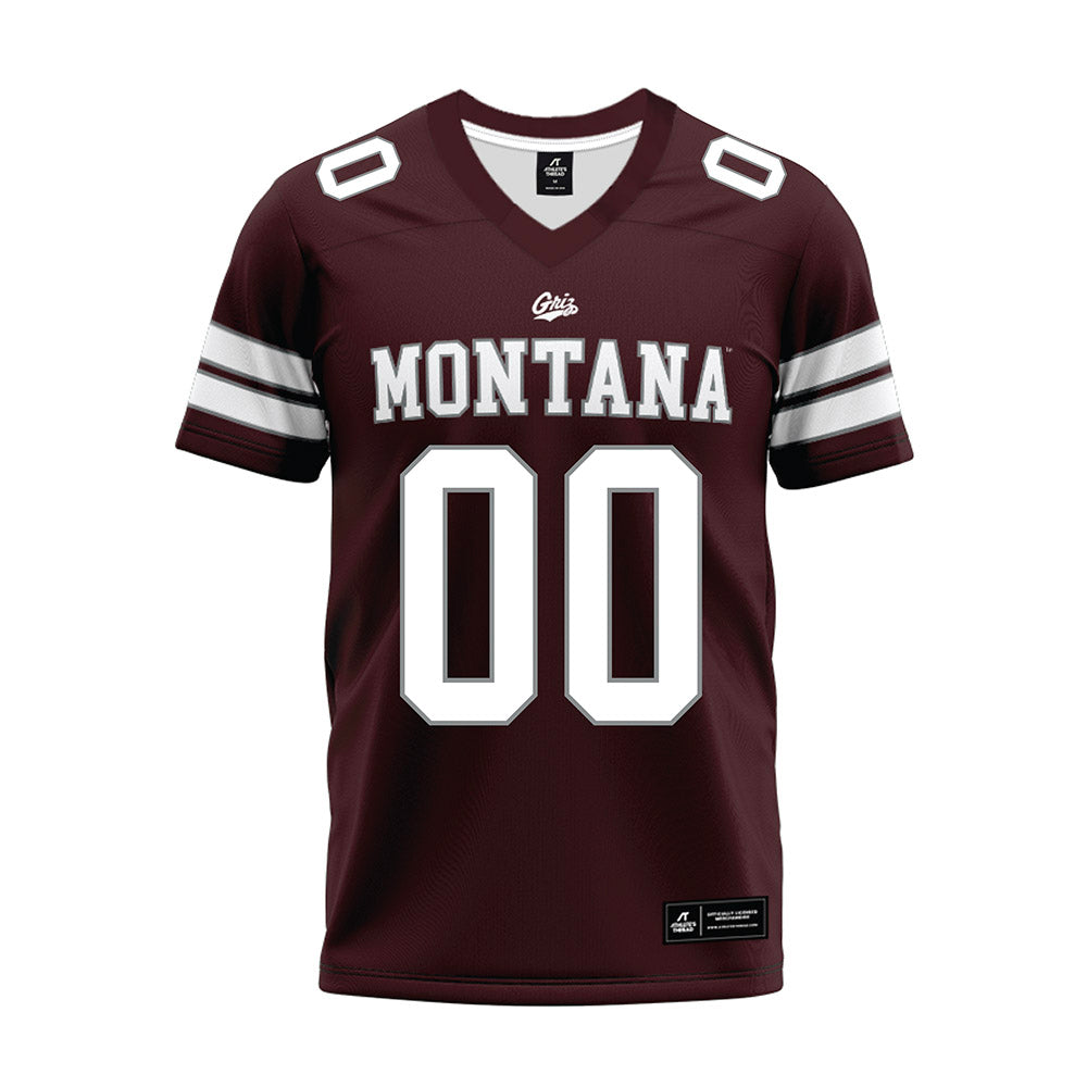 Montana - NCAA Football : - Maroon Premium Football Jersey-0