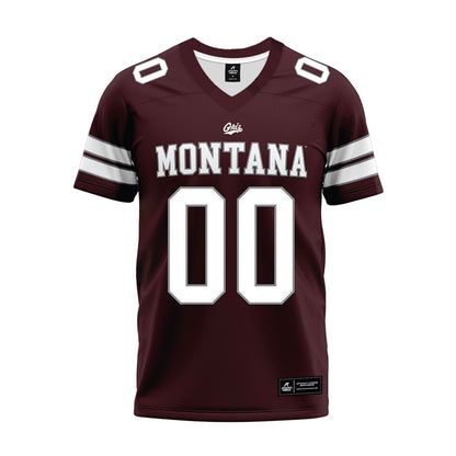 Montana - NCAA Football : - Maroon Premium Football Jersey-0