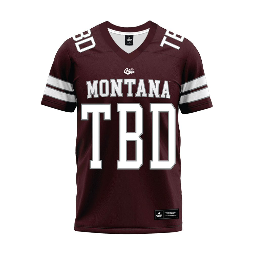 Montana - NCAA Football : Rodney Weatherspoon - Maroon Premium Football Jersey-0