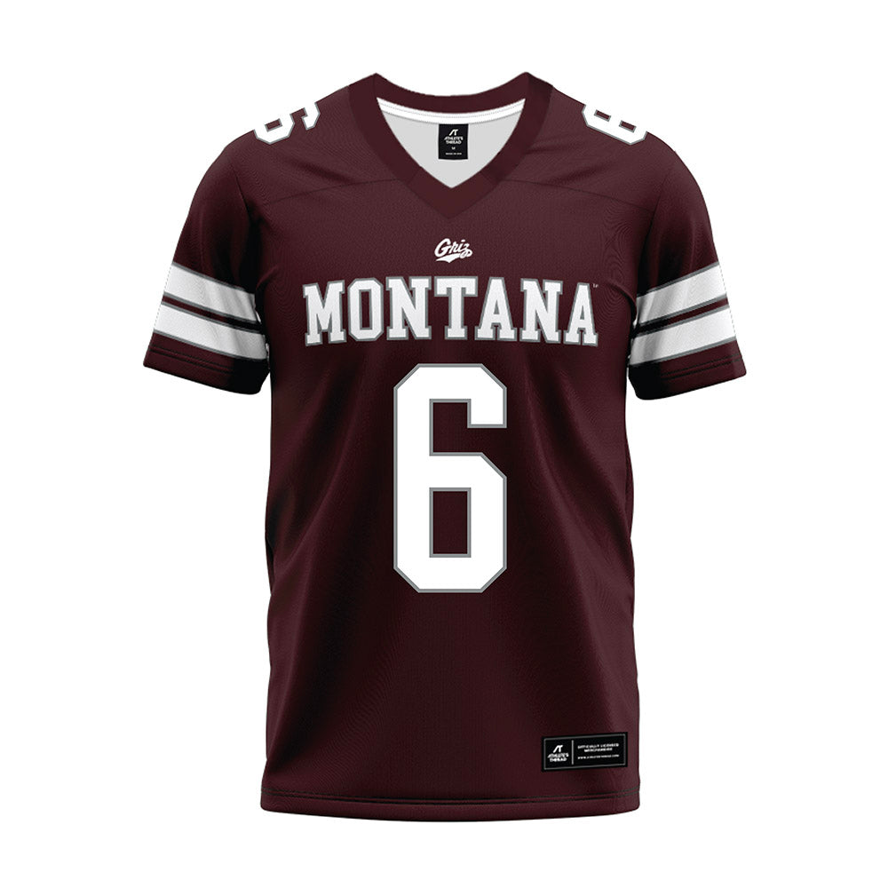 Montana - NCAA Football : Legend Lyons - Maroon Premium Football Jersey-0