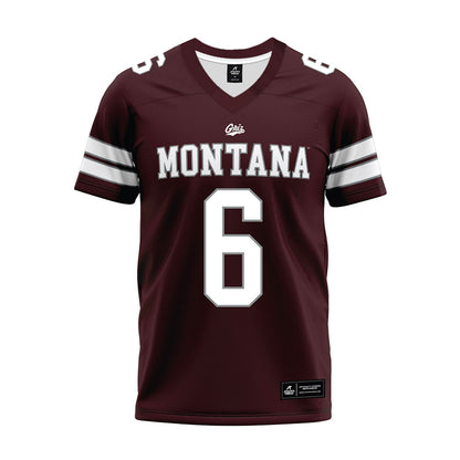 Montana - NCAA Football : Legend Lyons - Maroon Premium Football Jersey-0