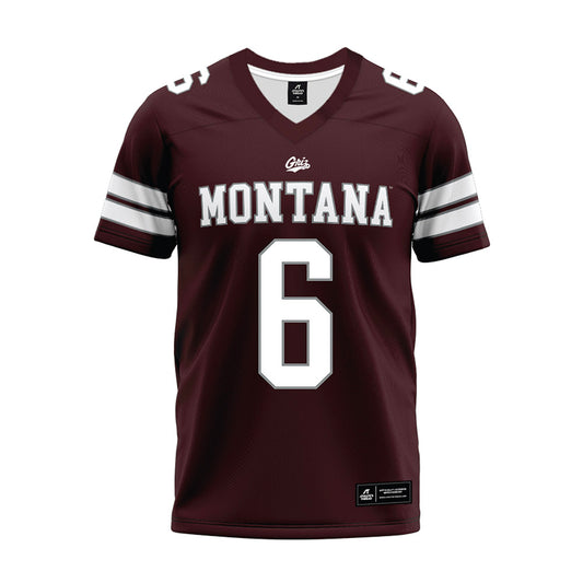 Montana - NCAA Football : Legend Lyons - Maroon Premium Football Jersey-0