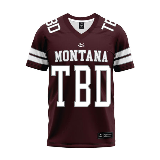 Montana - NCAA Football : Owen Liechti - Maroon Premium Football Jersey-0