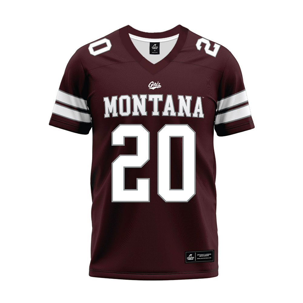Montana - NCAA Football : Sage Salopek - Maroon Premium Football Jersey-0