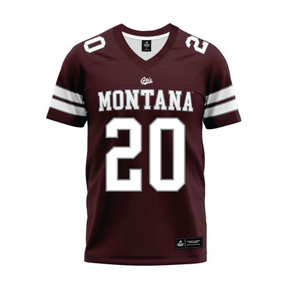 Montana - NCAA Football : Sage Salopek - Maroon Premium Football Jersey-0