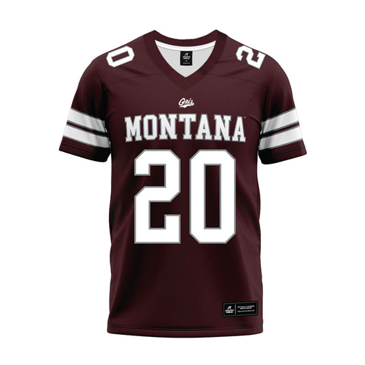 Montana - NCAA Football : Sage Salopek - Maroon Premium Football Jersey-0