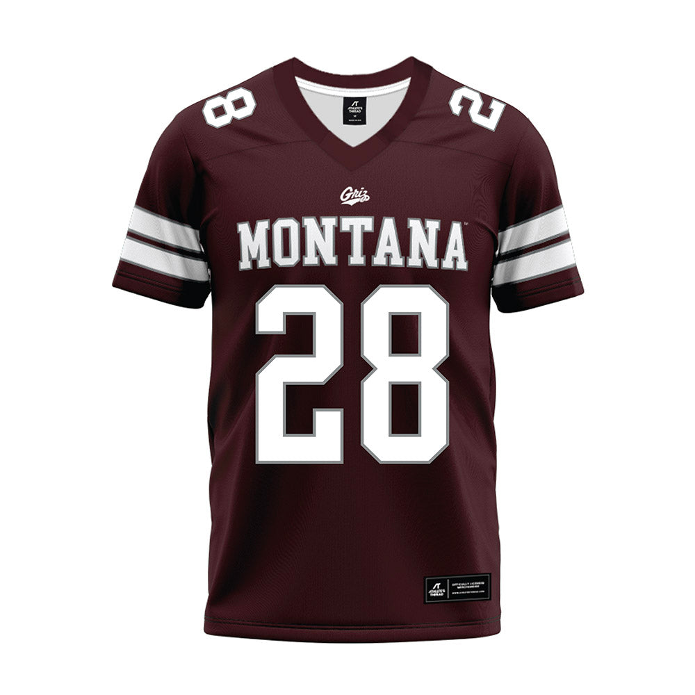 Montana - NCAA Football : Hashim Jones - Maroon Premium Football Jersey-0