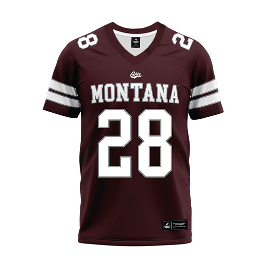 Montana - NCAA Football : Hashim Jones - Maroon Premium Football Jersey-0
