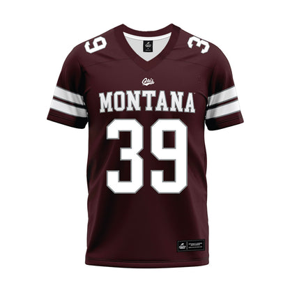 Montana - NCAA Football : fynn ridgeway - Maroon Premium Football Jersey-0