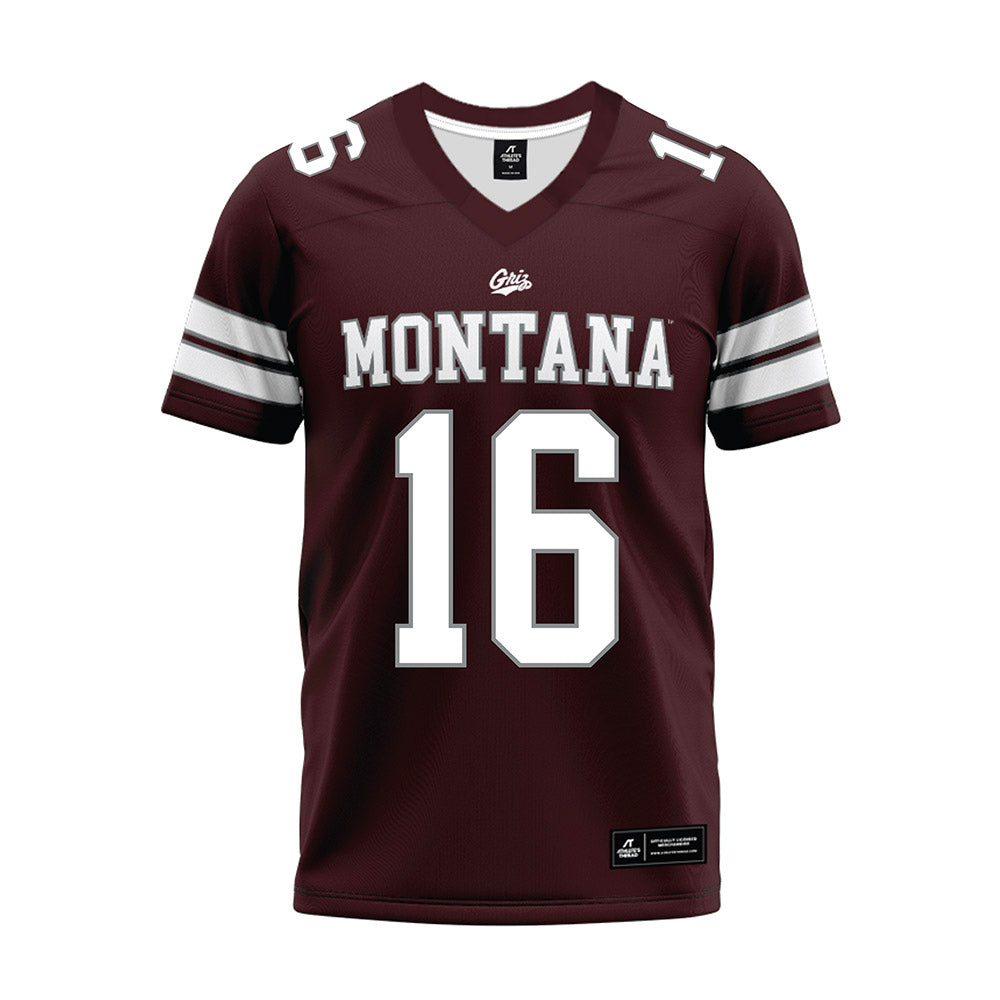 Montana - NCAA Football : Braeden Orlandi - Maroon Premium Football Jersey-0