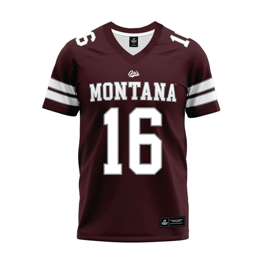 Montana - NCAA Football : Braeden Orlandi - Maroon Premium Football Jersey-0