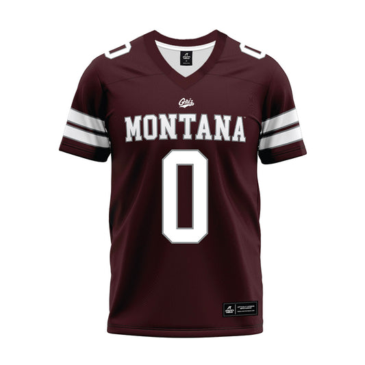 Montana - NCAA Football : Monte Gillman - Maroon Premium Football Jersey-0
