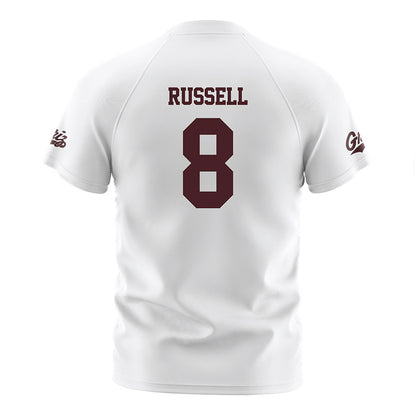Montana - NCAA Women's Soccer : Grace Russell - White Soccer Jersey-1