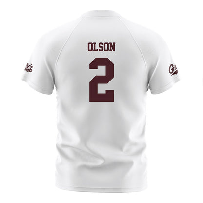Montana - NCAA Women's Soccer : Grace Olson - White Soccer Jersey-1