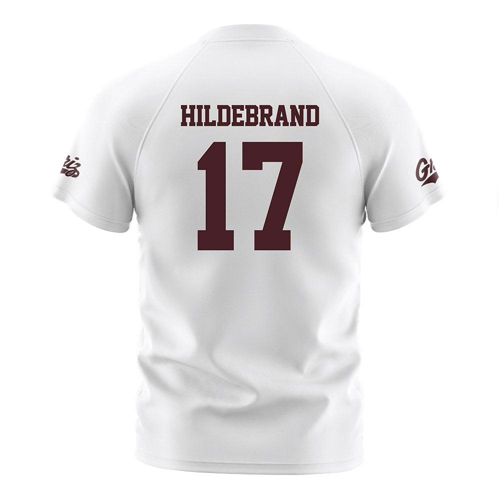 Montana - NCAA Women's Soccer : Mackenzie Hildebrand - White Soccer Jersey-1