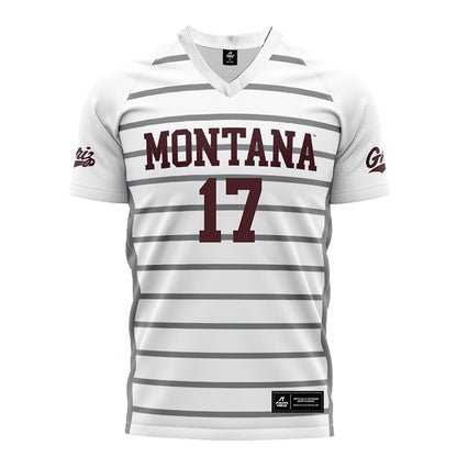 Montana - NCAA Women's Soccer : Mackenzie Hildebrand - White Soccer Jersey-0