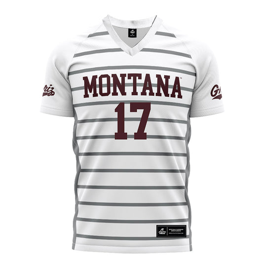Montana - NCAA Women's Soccer : Mackenzie Hildebrand - White Soccer Jersey-0
