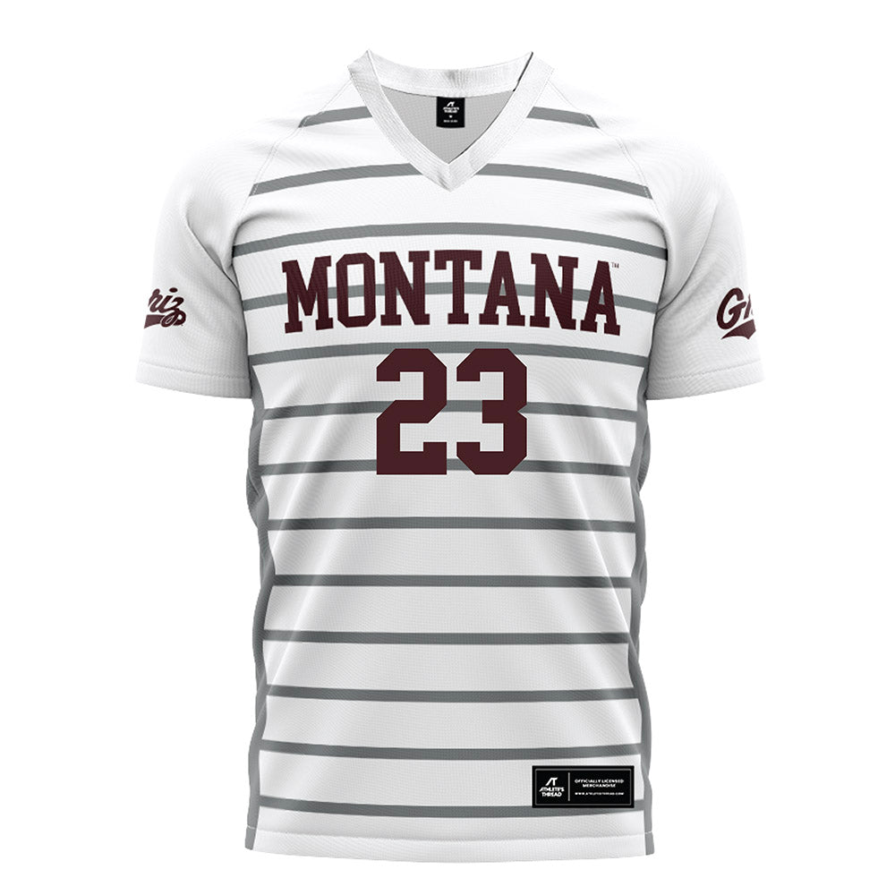 Montana - NCAA Women's Soccer : Alexis Rabold - White Soccer Jersey-0