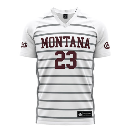 Montana - NCAA Women's Soccer : Alexis Rabold - White Soccer Jersey-0