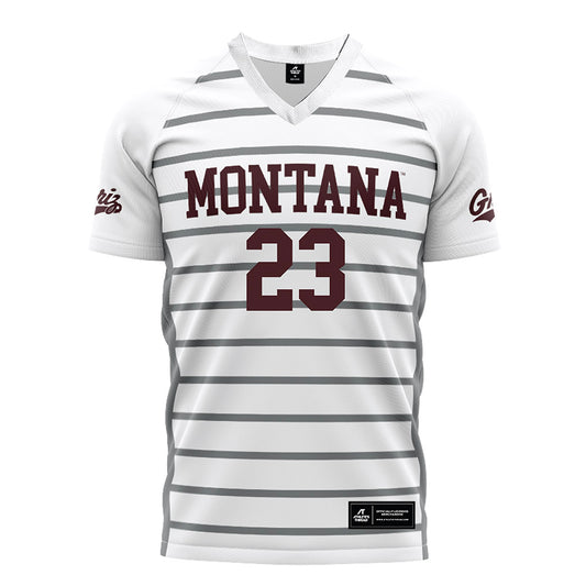Montana - NCAA Women's Soccer : Alexis Rabold - White Soccer Jersey-0