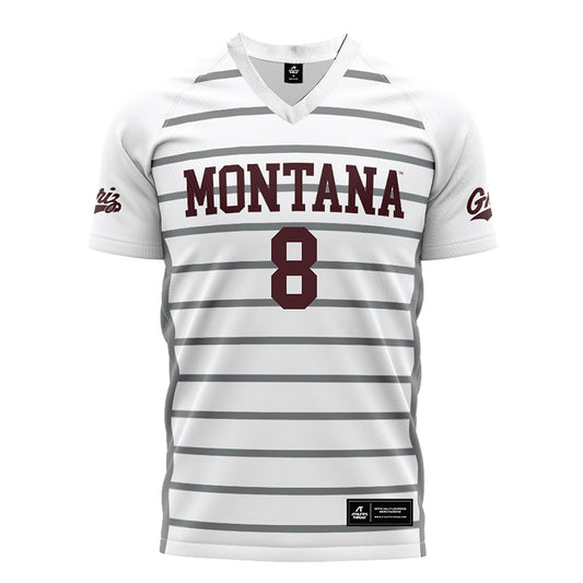 Montana - NCAA Women's Soccer : Grace Russell - White Soccer Jersey-0