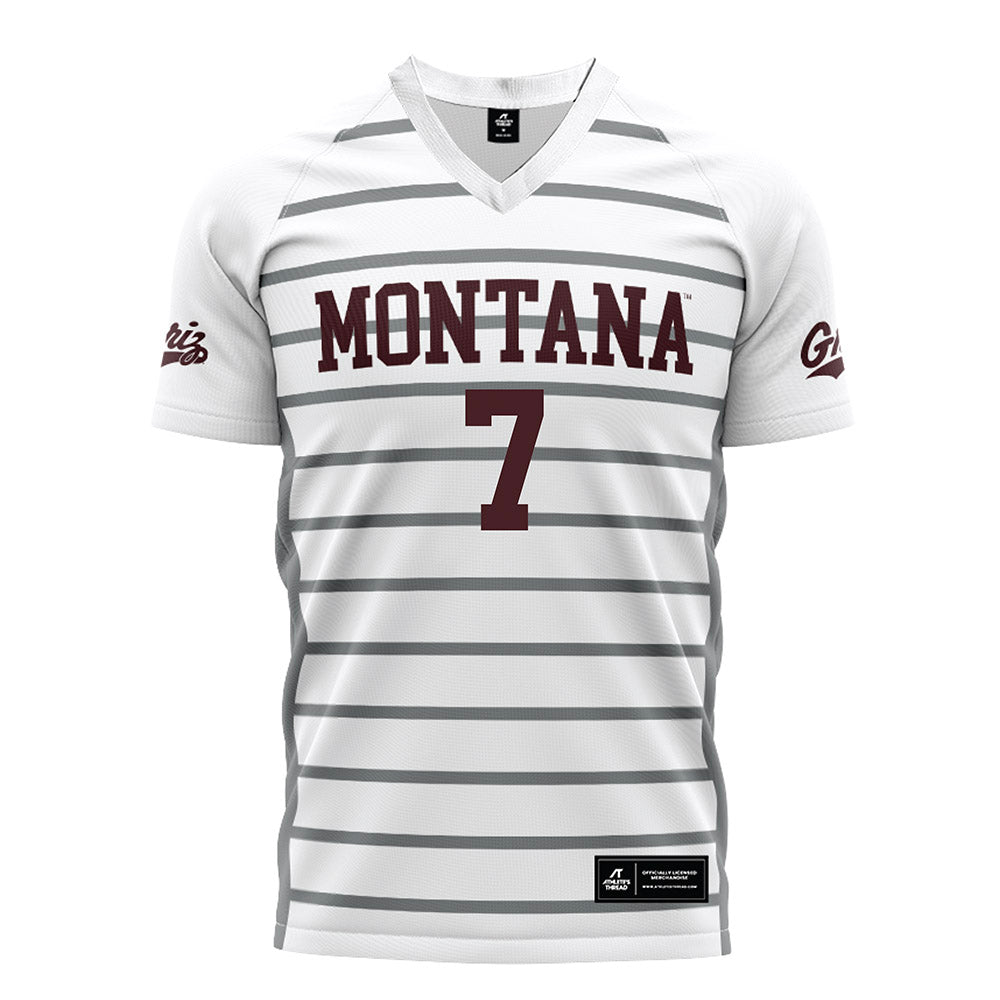 Montana - NCAA Women's Soccer : Lane Lee - White Soccer Jersey-0