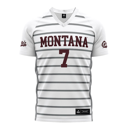 Montana - NCAA Women's Soccer : Lane Lee - White Soccer Jersey-0