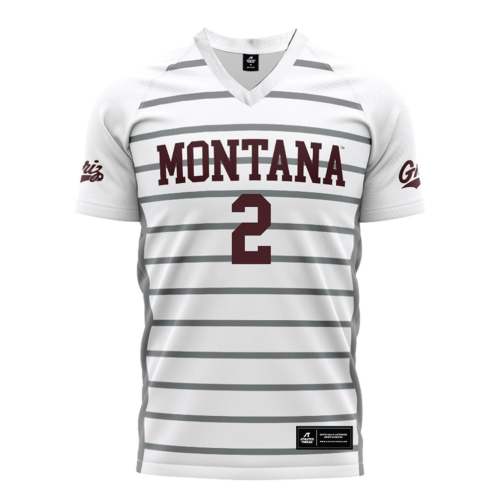 Montana - NCAA Women's Soccer : Grace Olson - White Soccer Jersey-0