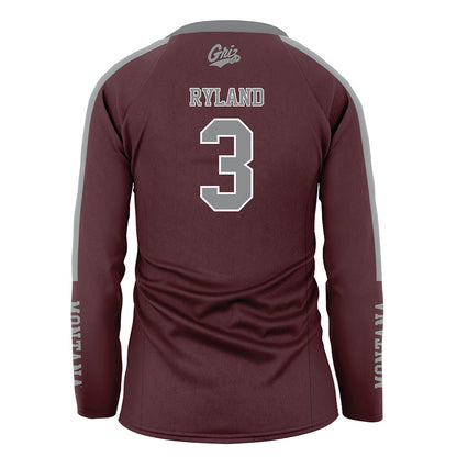 Montana - NCAA Women's Volleyball : Grace Ryland - Maroon Volleyball Jersey-1