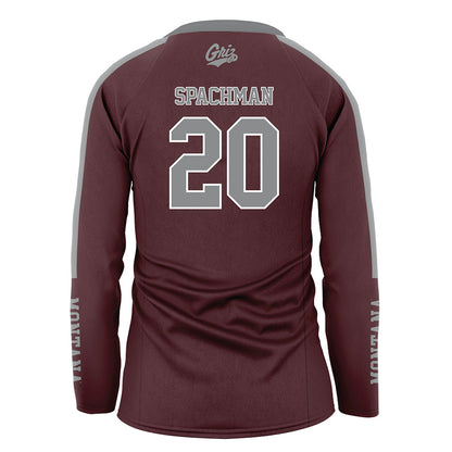 Montana - NCAA Women's Volleyball : Carley Spachman - Maroon Volleyball Jersey-1