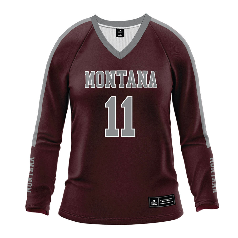 Montana - NCAA Women's Volleyball : Sophia Vella - Maroon Volleyball Jersey-0