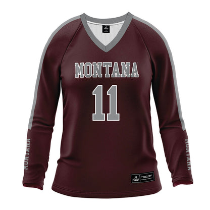 Montana - NCAA Women's Volleyball : Sophia Vella - Maroon Volleyball Jersey-0