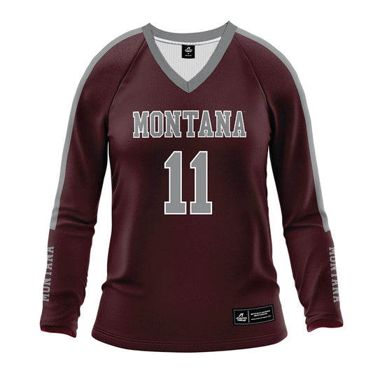 Montana - NCAA Women's Volleyball : Sophia Vella - Maroon Volleyball Jersey-0
