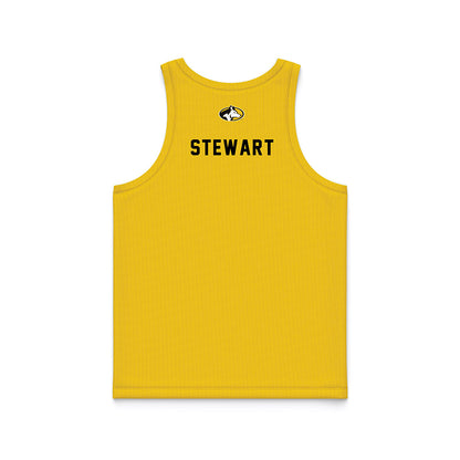 Michigan Tech - NCAA Men's Track & Field : Brody Stewart - Yellow Basketball Jersey-1