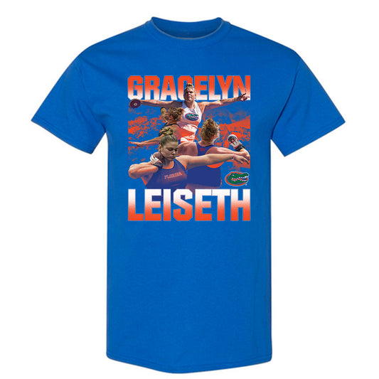 Florida - NCAA Women's Track & Field : Gracelyn Leiseth - Player Collage T-Shirt