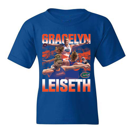Florida - NCAA Women's Track & Field : Gracelyn Leiseth - Player Collage Youth T-Shirt
