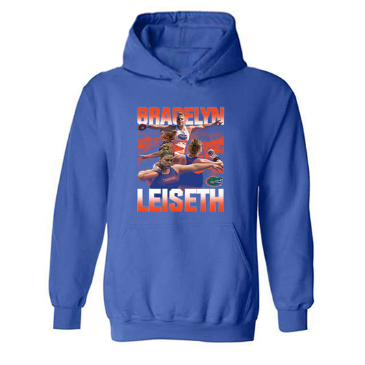 Florida - NCAA Women's Track & Field : Gracelyn Leiseth - Player Collage Hooded Sweatshirt