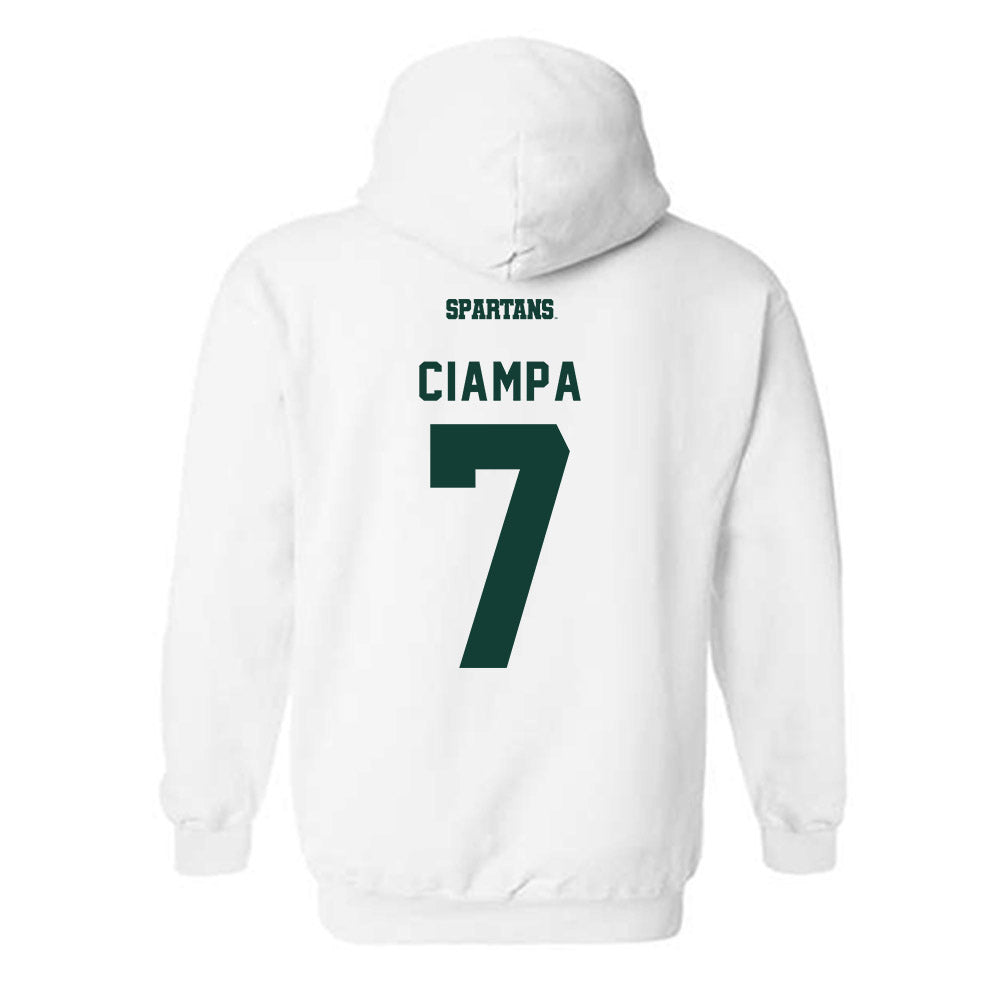 Michigan State - NCAA Women's Soccer : Aubree Ciampa - Hooded Sweatshirt-1