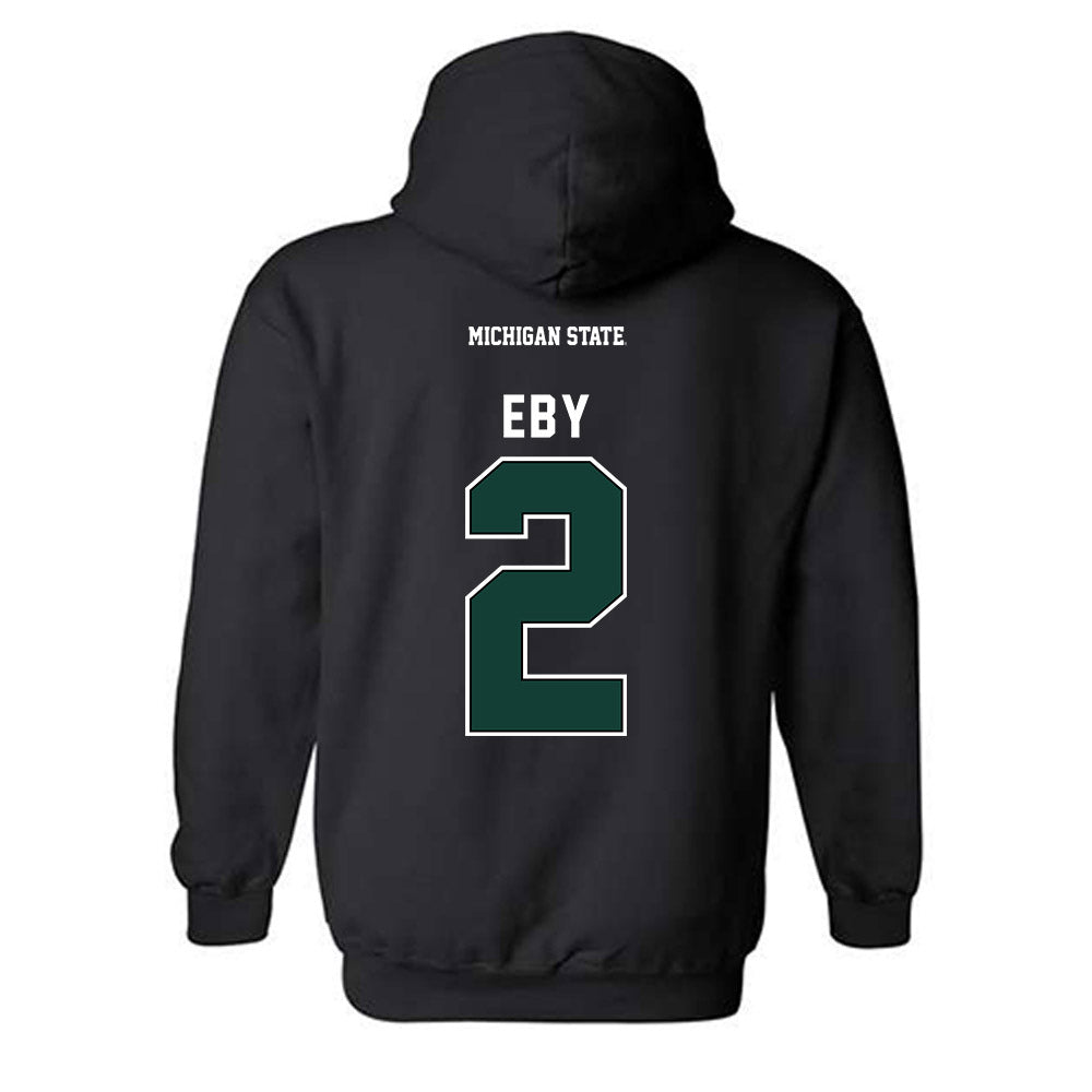 Michigan State - NCAA Men's Soccer : William Eby - Generic Shersey Hooded Sweatshirt-1