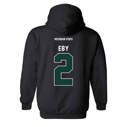 Michigan State - NCAA Men's Soccer : William Eby - Generic Shersey Hooded Sweatshirt-1