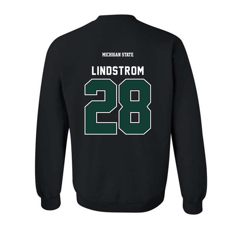 Michigan State - NCAA Men's Ice Hockey : Cayden Lindstrom - Generic Shersey Crewneck Sweatshirt-1