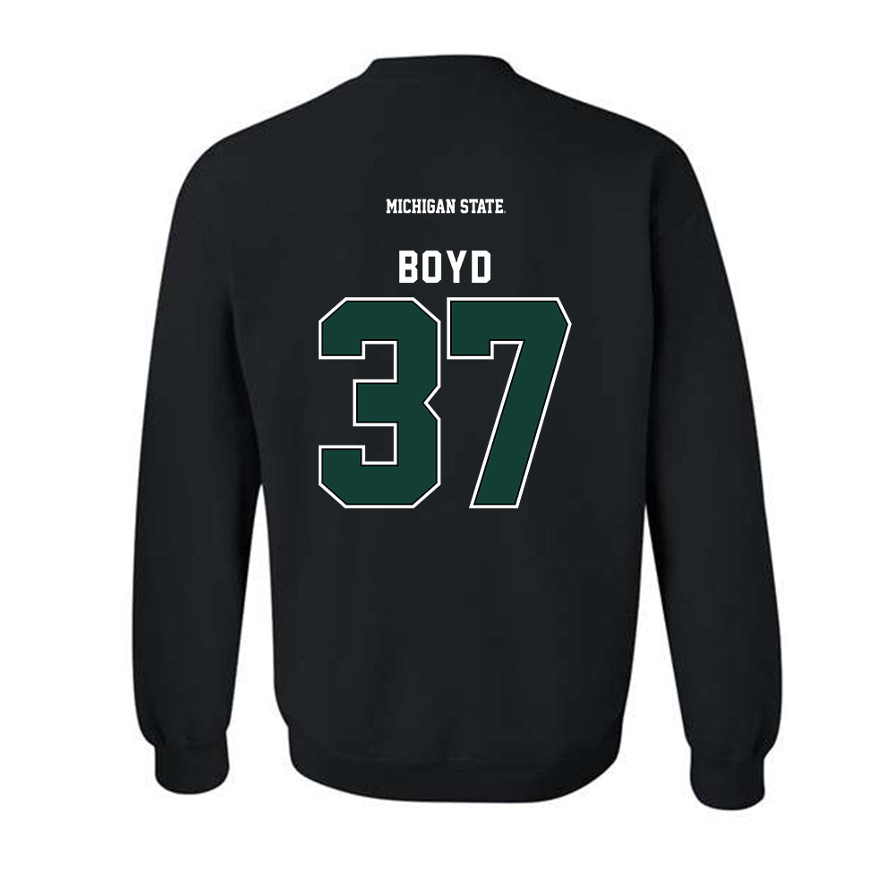 Michigan State - NCAA Football : Liam Boyd - Generic Shersey Crewneck Sweatshirt-1