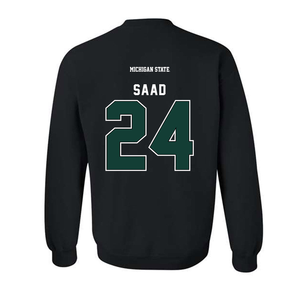Michigan State - NCAA Men's Soccer : Mohamed Saad - Generic Shersey Crewneck Sweatshirt-1