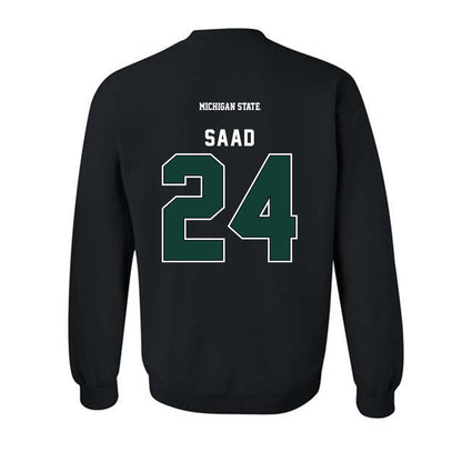 Michigan State - NCAA Men's Soccer : Mohamed Saad - Generic Shersey Crewneck Sweatshirt-1